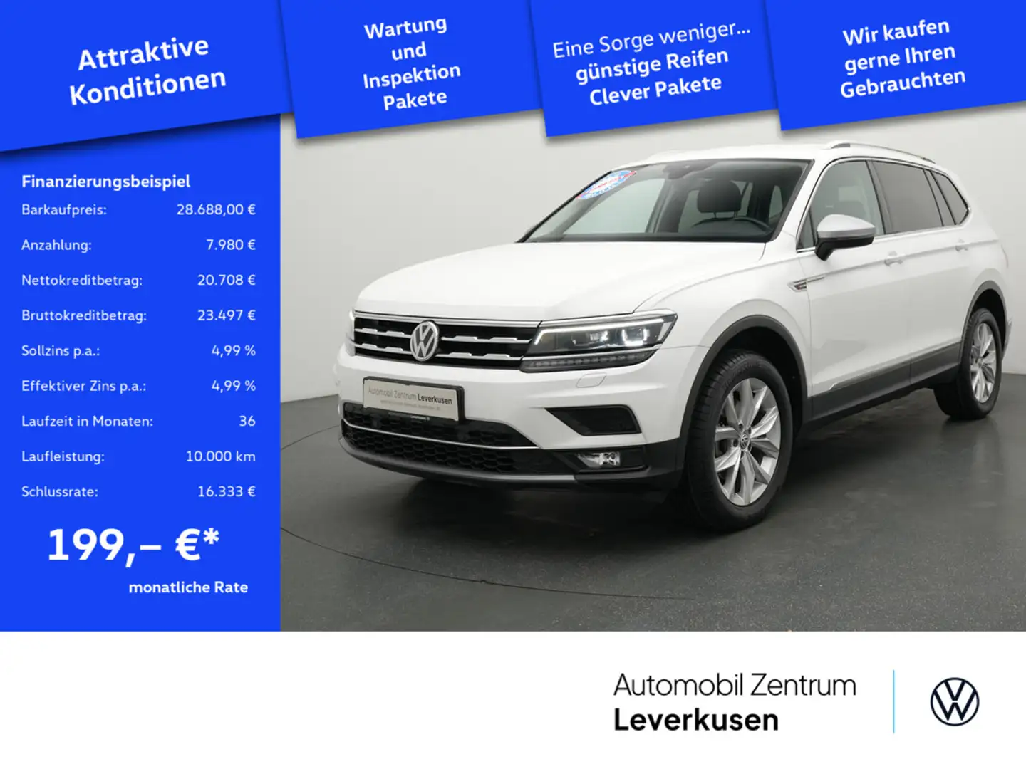 Volkswagen Tiguan Allspace Highline 4Motion DSG 7-SITZER Weiß - 1