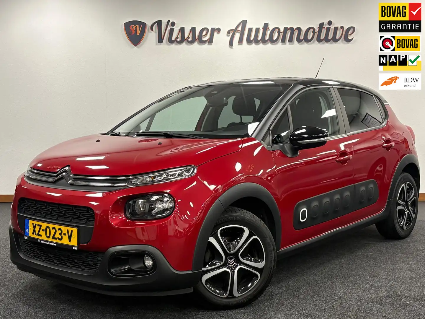 Citroen C3 1.2 PureTech S&S Feel Edition*NAP*Airco*Cruise-Con Rood - 1