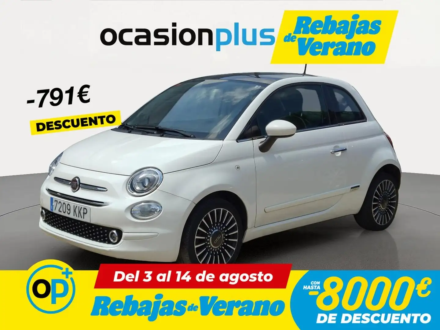 Fiat 500 1.2 Lounge Blanco - 1
