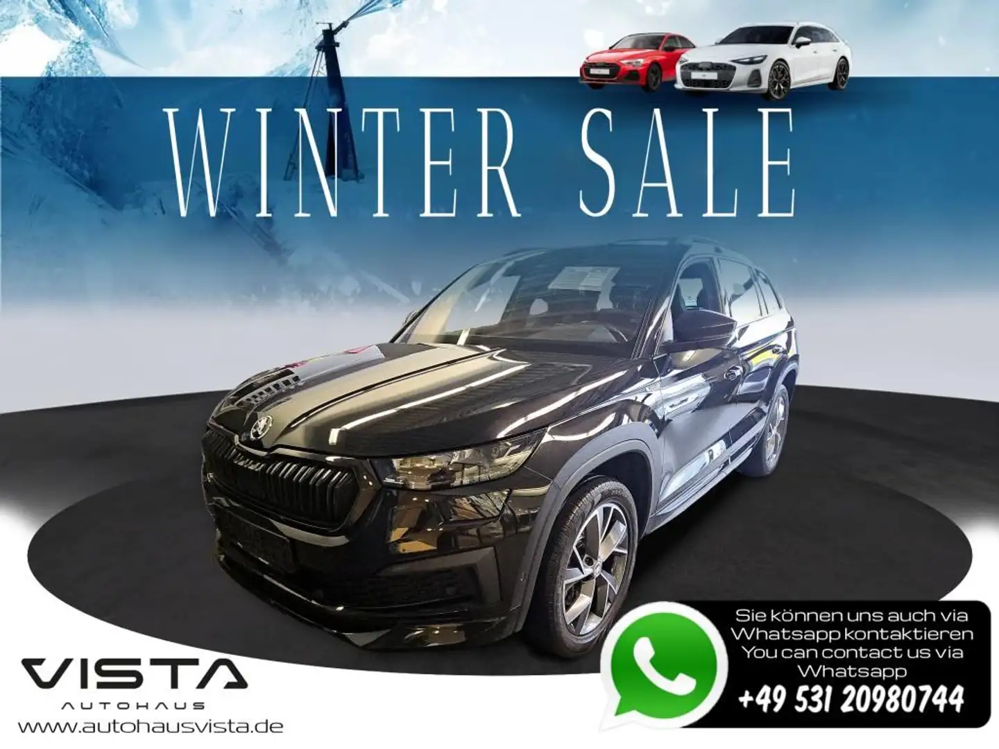 Skoda Kodiaq Sportline 4x4 2.0 TDI*ACC*PANO*CANTON*SHZ Noir - 1