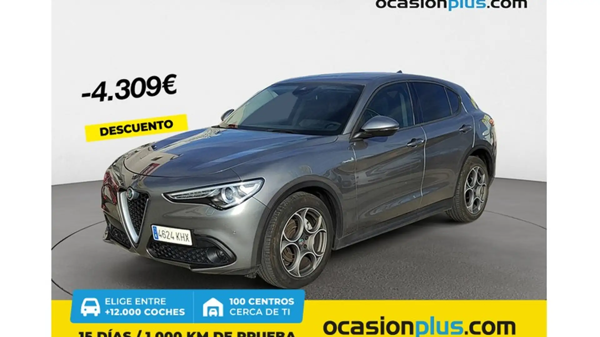 Alfa Romeo Stelvio 2.2 Super RWD Aut. 150 Gris - 1