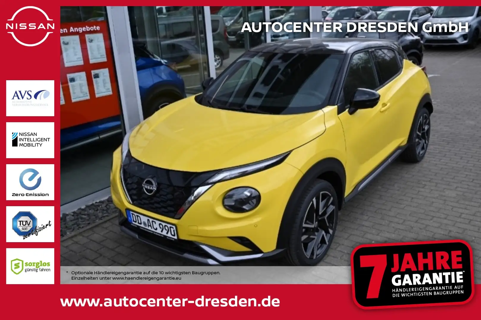Nissan Juke 1.0DIG-T 7DCT N-Design 114PS  Bose Kam Navi Giallo - 1