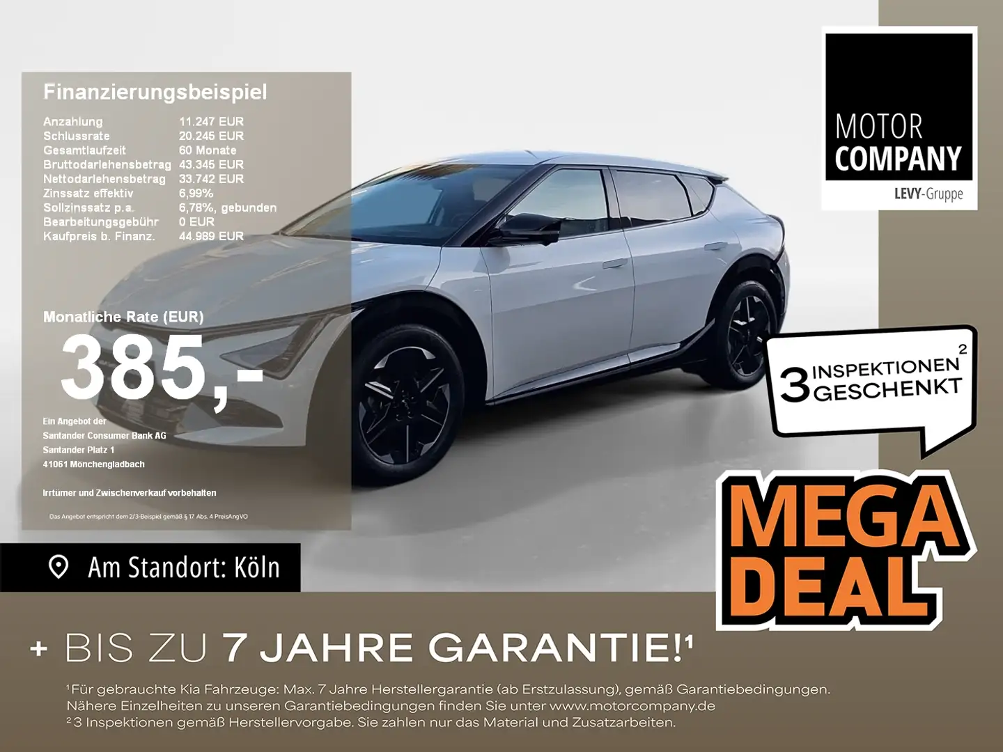 Kia EV6 PE 84 kWh Earth +MY25+WP+COMF+AS+SD+DR+ Blanc - 1