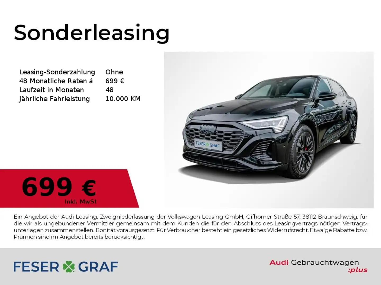 Audi Q8 Sportback e-tron 50 2x S line /Matrix/HuD/B&O Schwarz - 1