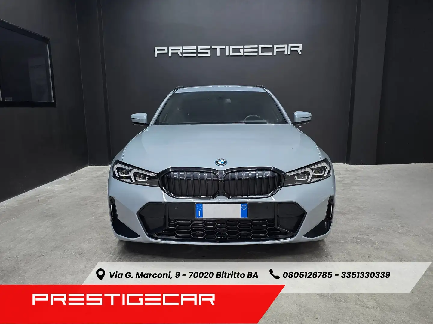 BMW 320 320e Touring MSport auto Grigio - 2