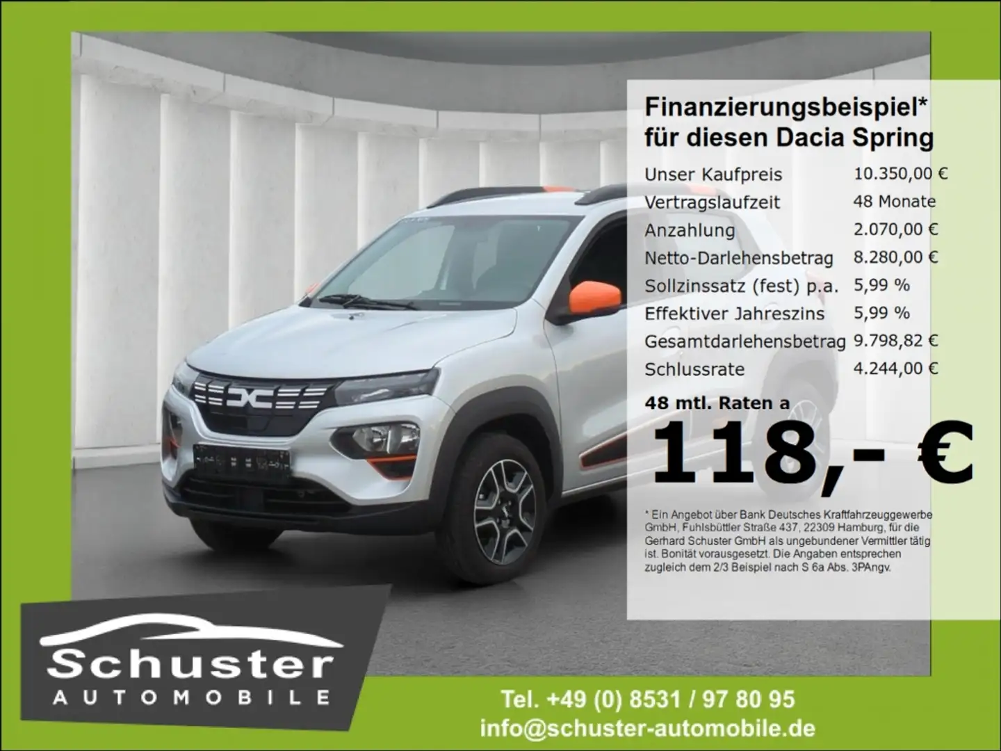 Dacia Spring Electric 45 Essential*Navi R-Kamera Leder Silber - 1