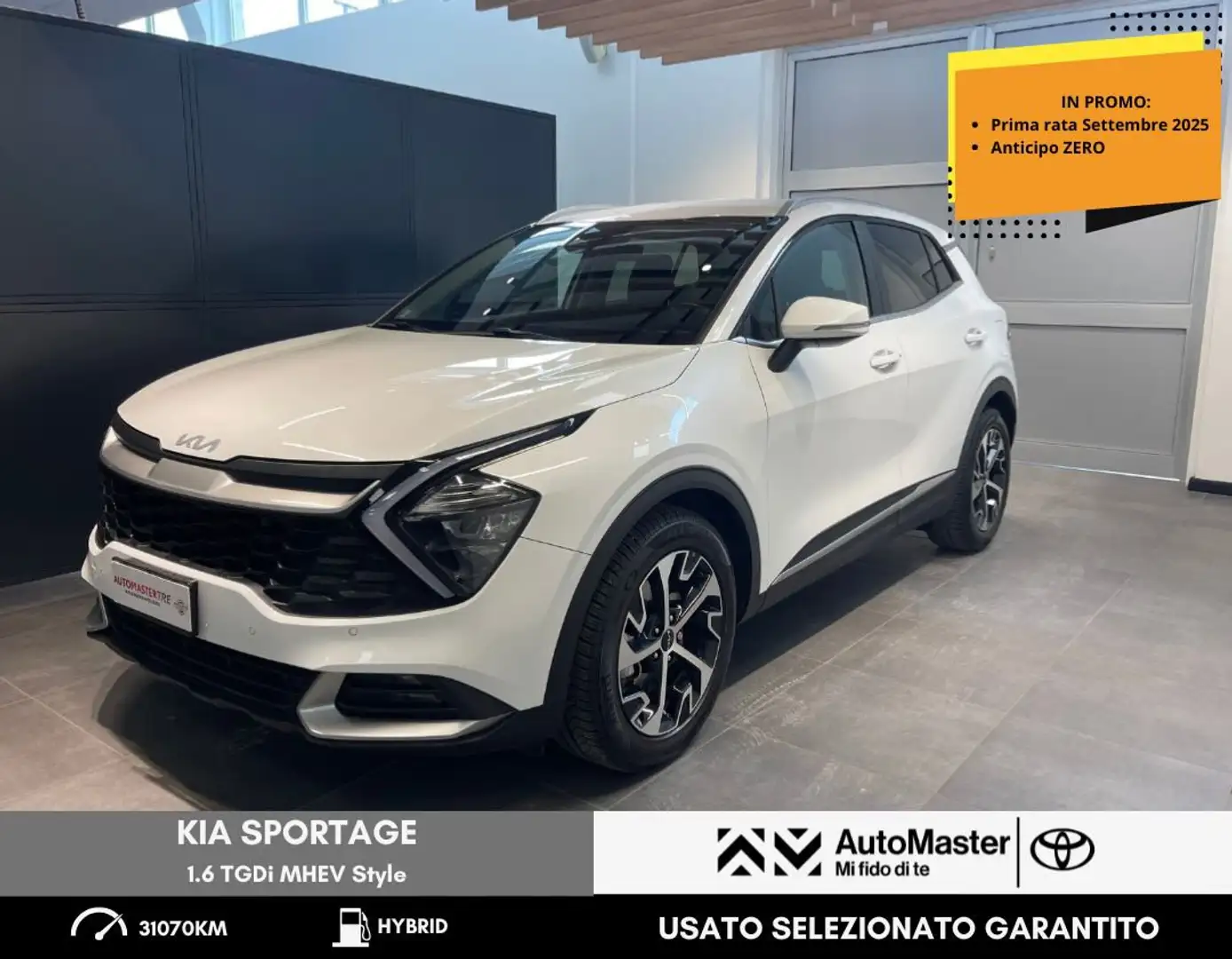 Kia Sportage 1.6 TGDi MHEV Style Bianco - 1