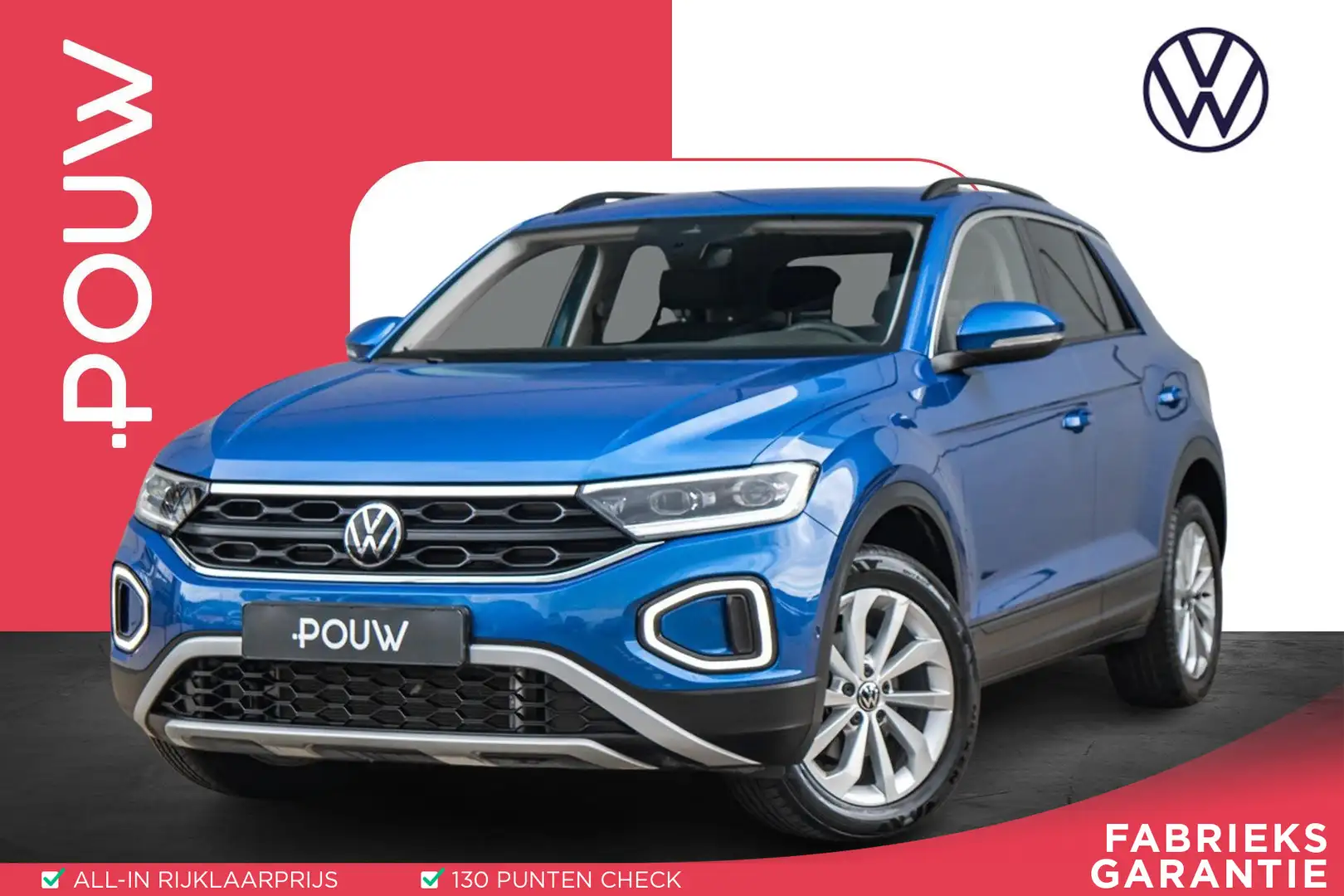 Volkswagen T-Roc 1.5 TSI 150pk DSG Life | Parkeersensoren | Adaptiv Blu/Azzurro - 1