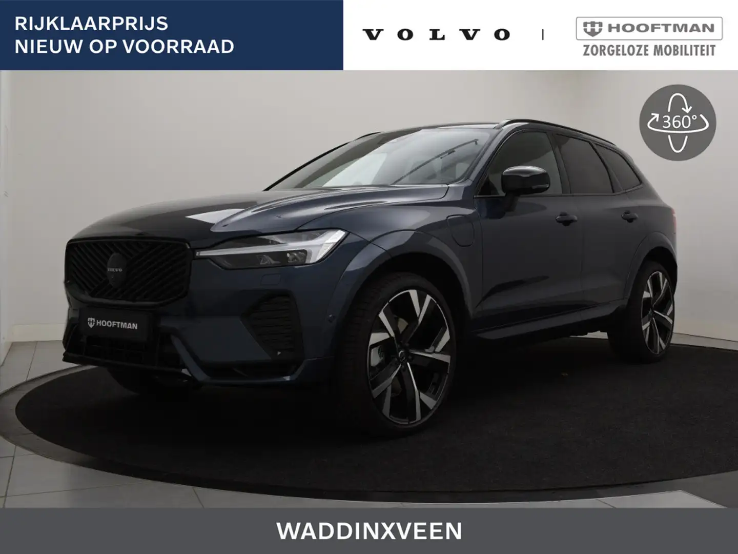 Volvo XC60 T6 PLUG-IN HYBRID ULTRA BLACK EDITION *NIEUW OP VO Bleu - 1