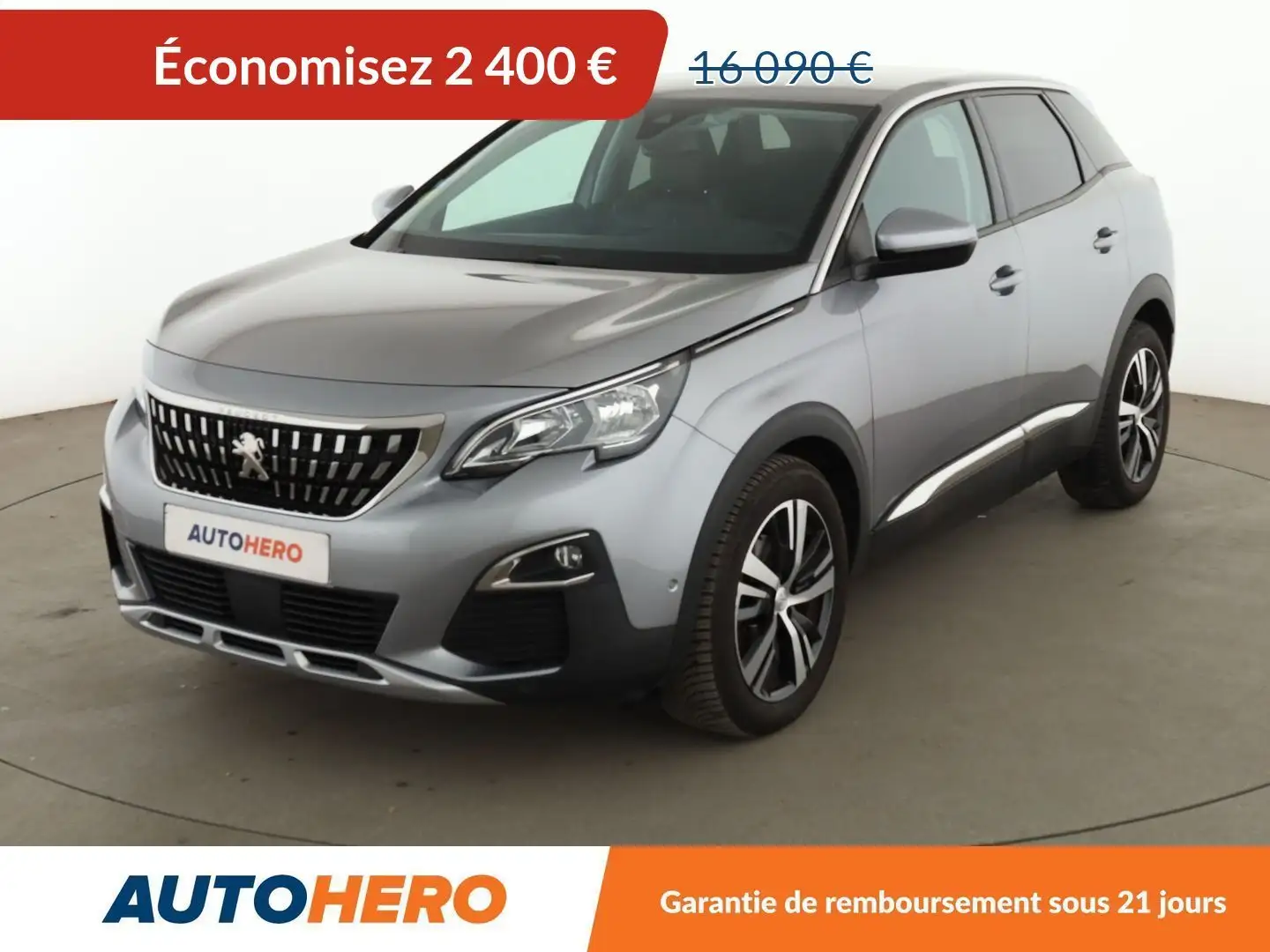 Peugeot 3008 1.5 Blue-HDi Allure Grau - 1