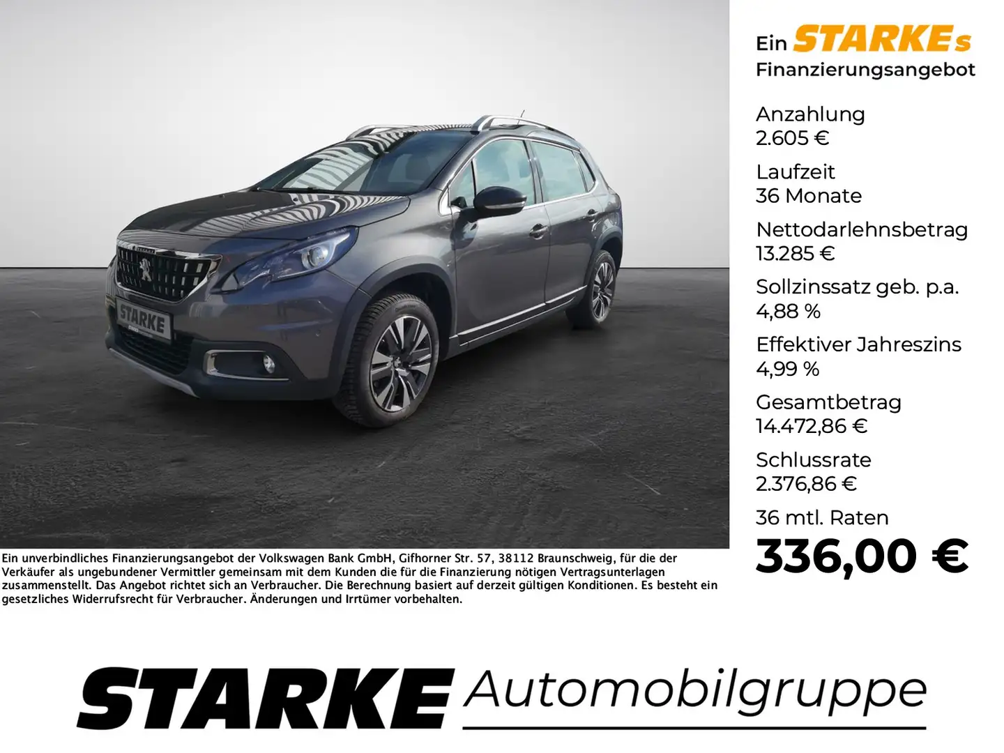 Peugeot 2008 Allure Kamera Sitz-Heizung Gris - 1