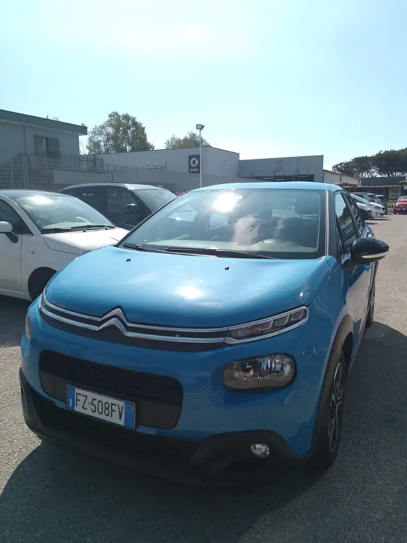 Citroen C3 C3 PureTech 83 S&S Shine Blauw - 1