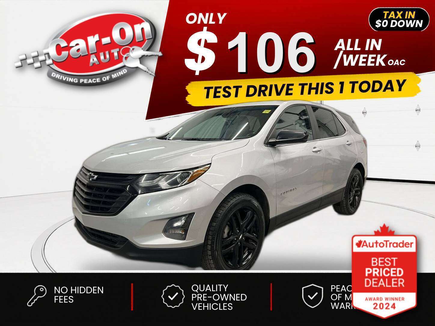 Silver 2021 Chevrolet Equinox SUV / Crossover Four-Wheel Drive Automatic