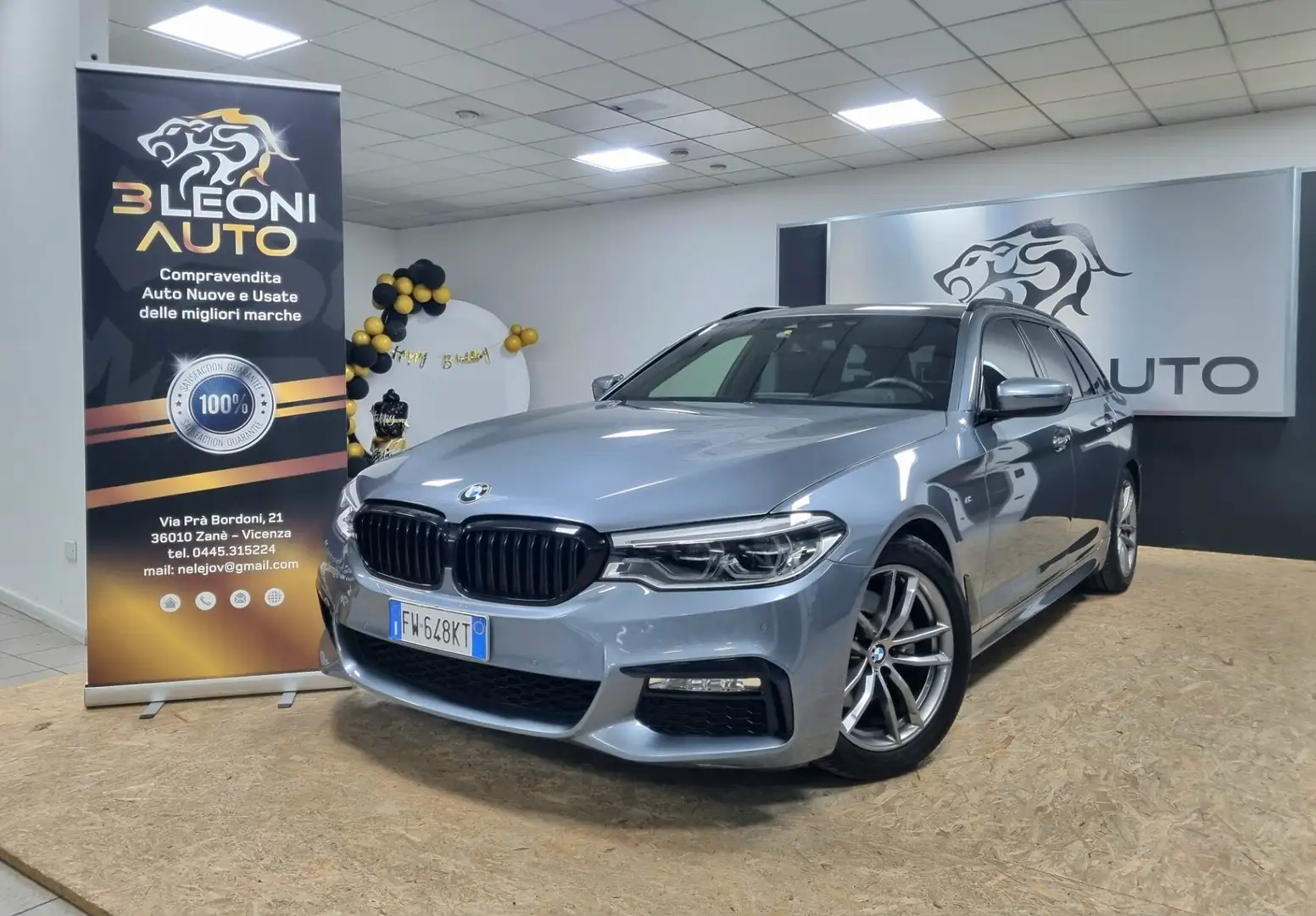 BMW 520 520d aut. Msport Grigio - 1