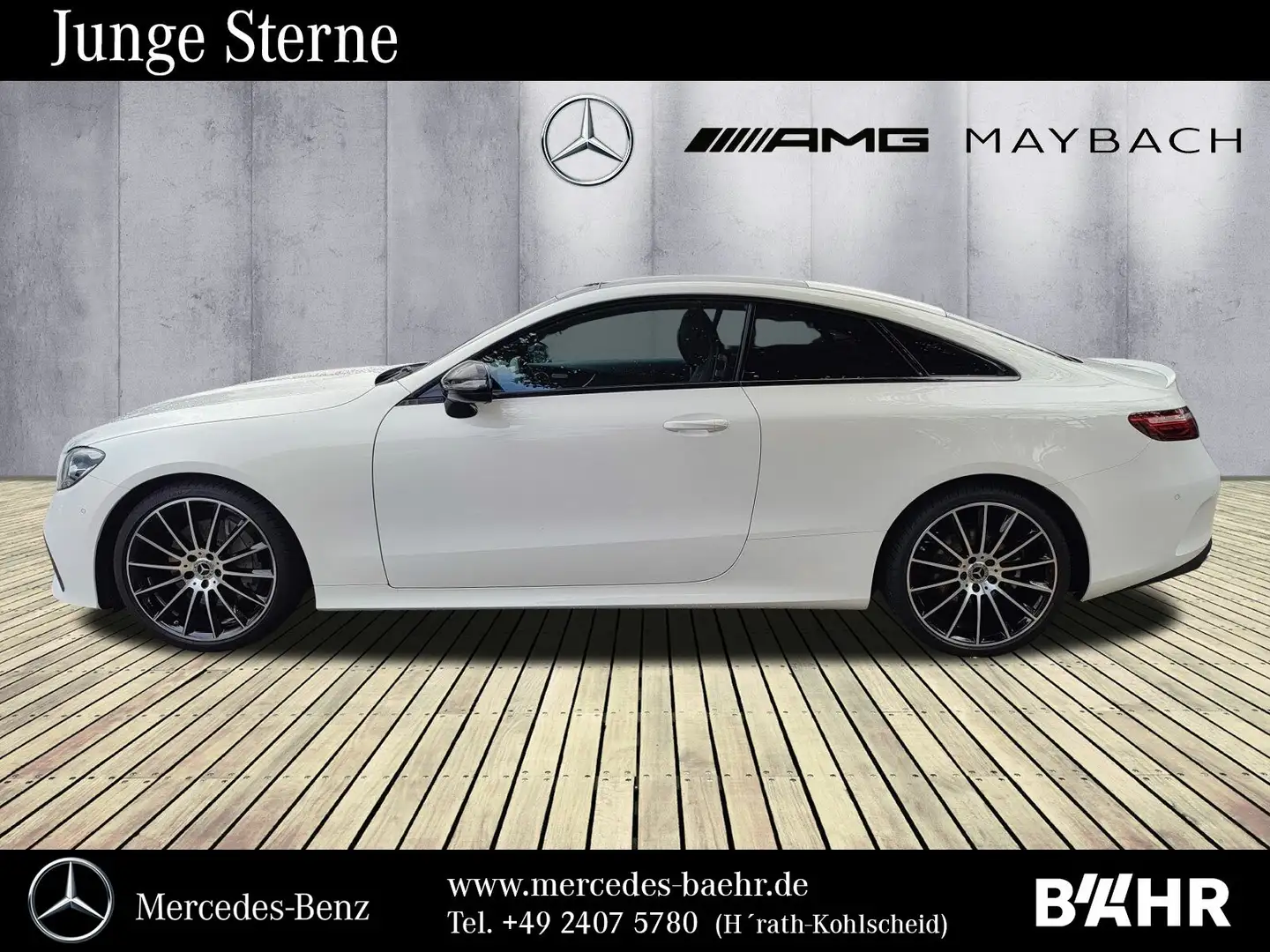 Mercedes-Benz E 220 E 220 d Coupé AMG+Night/MBUX/LED/Pano/RFK/LMR20" Weiß - 2