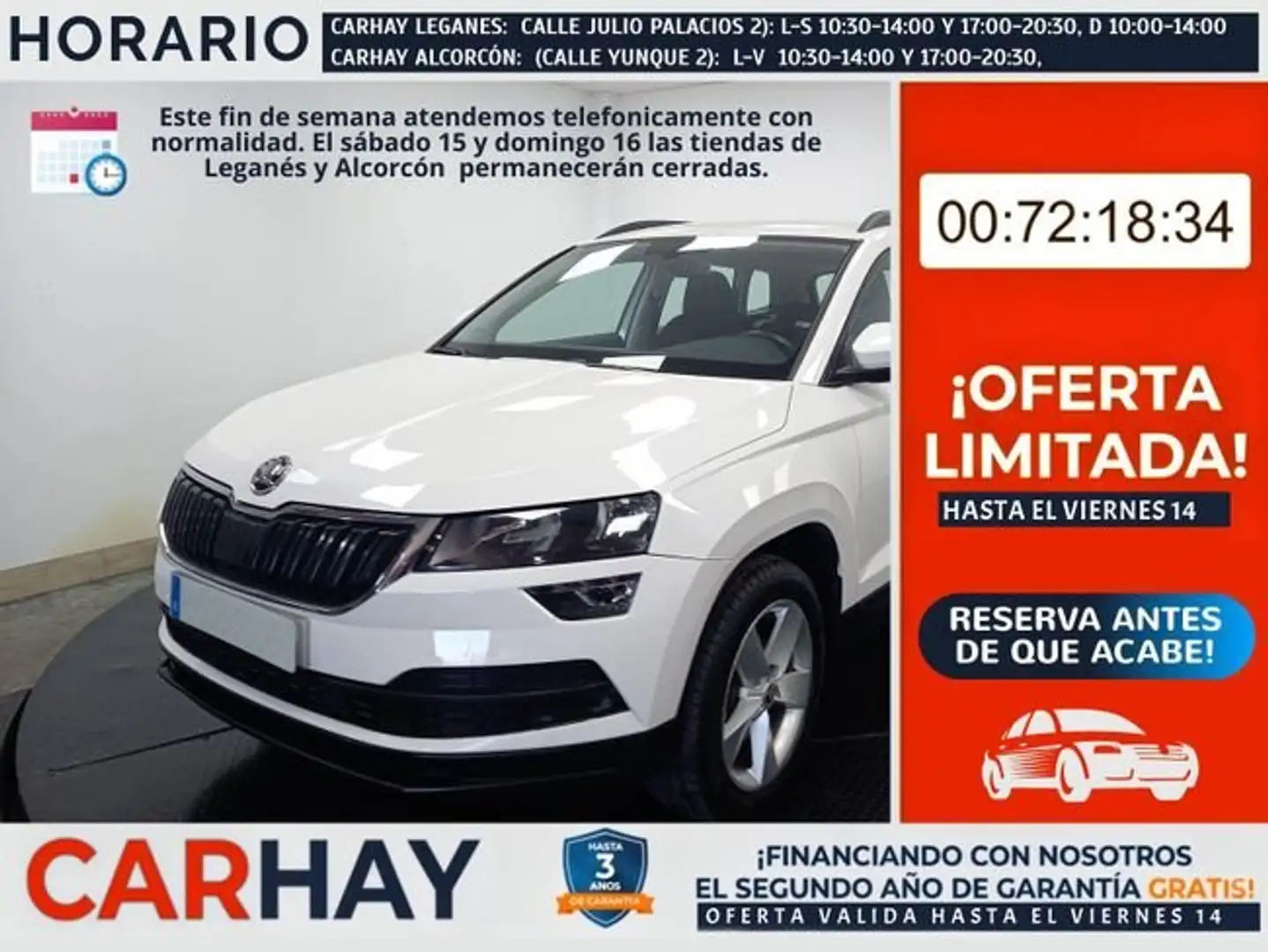 Skoda Karoq 2.0TDI AdBlue Ambition 4x4 DSG 110kW Blanco - 1