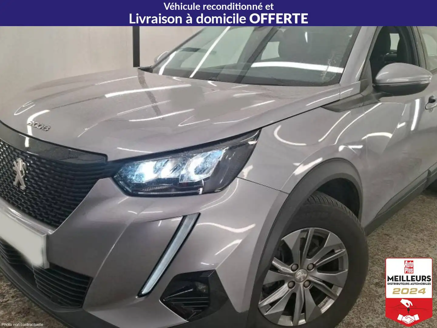 Peugeot 2008 PureTech 130 S\u0026S Active +Navigation +Clim auto Grau - 1