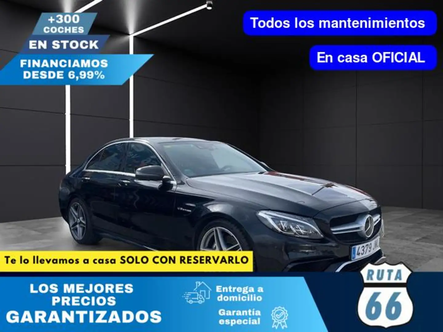 Mercedes-Benz C 63 AMG 7G Plus Negro - 1