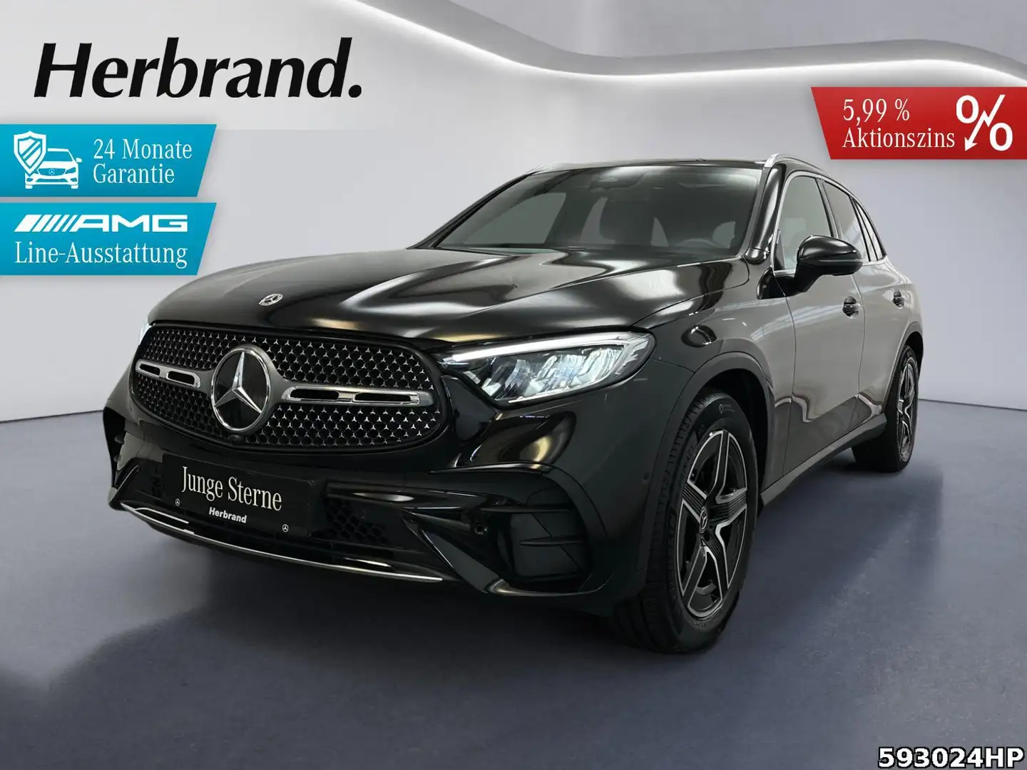 Mercedes-Benz GLC 220 d 4M AMG Pano CarPlay AHK Ambiente Schwarz - 1