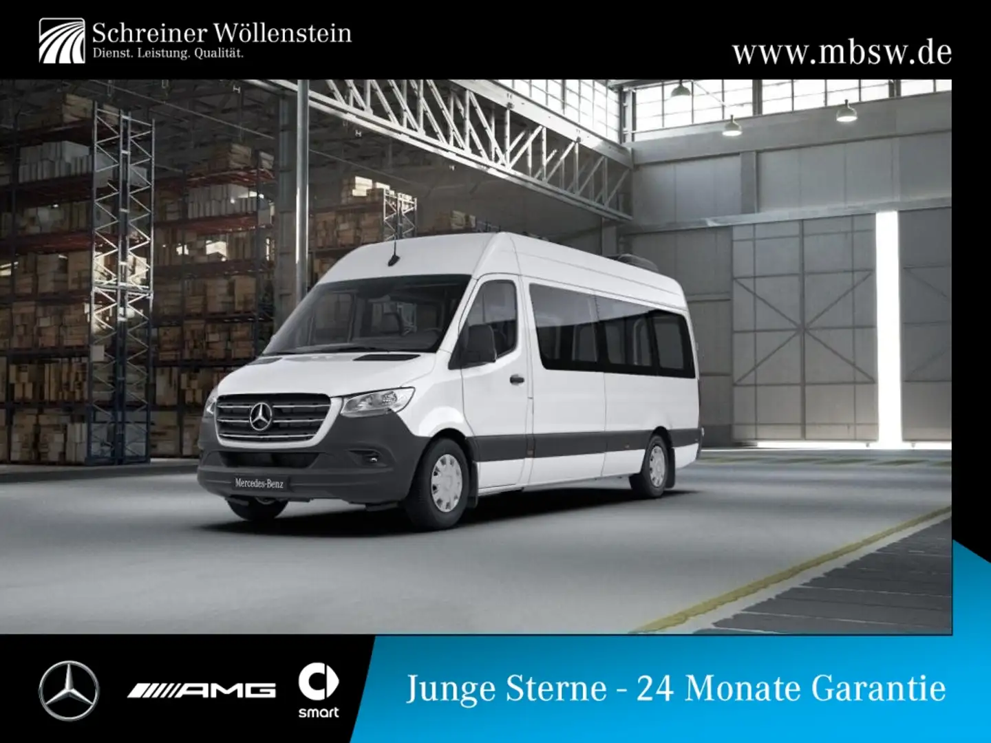 Mercedes-Benz Sprinter 417 KA L3H2 *Busvorrüstung* Tourer* Blanc - 1