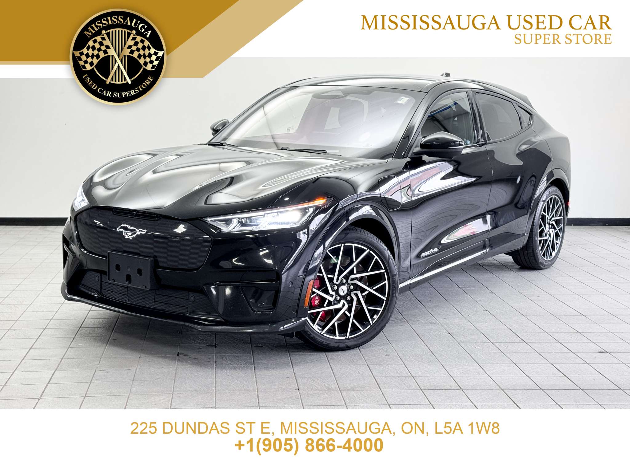 Black 2022 Ford Mustang Mach-E SUV / Crossover All-Wheel Drive Automatic