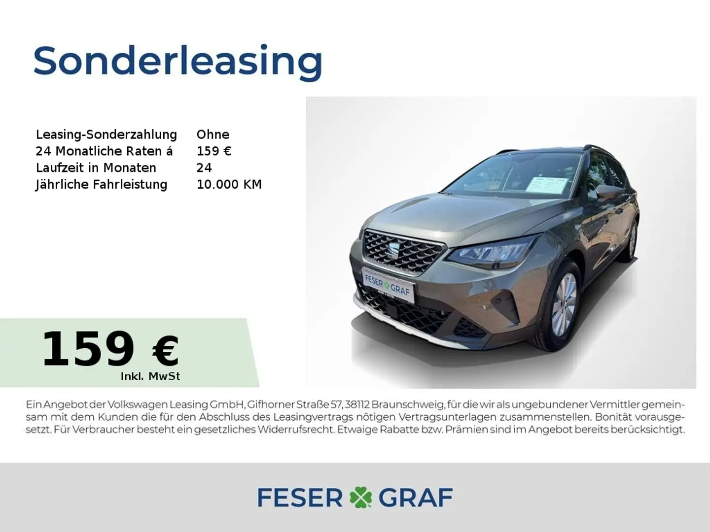 SEAT Arona 1.0 TSI DSG Road Edition LED/Navi/ACC/SHZ Grijs - 1
