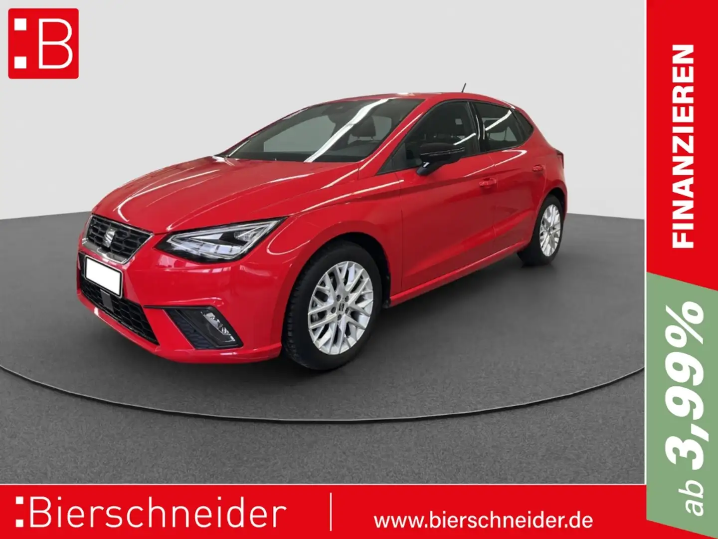 SEAT Ibiza 1.0 TSI DSG AB 99EUR FR NAVI SHZ MAL ACC Rot - 1