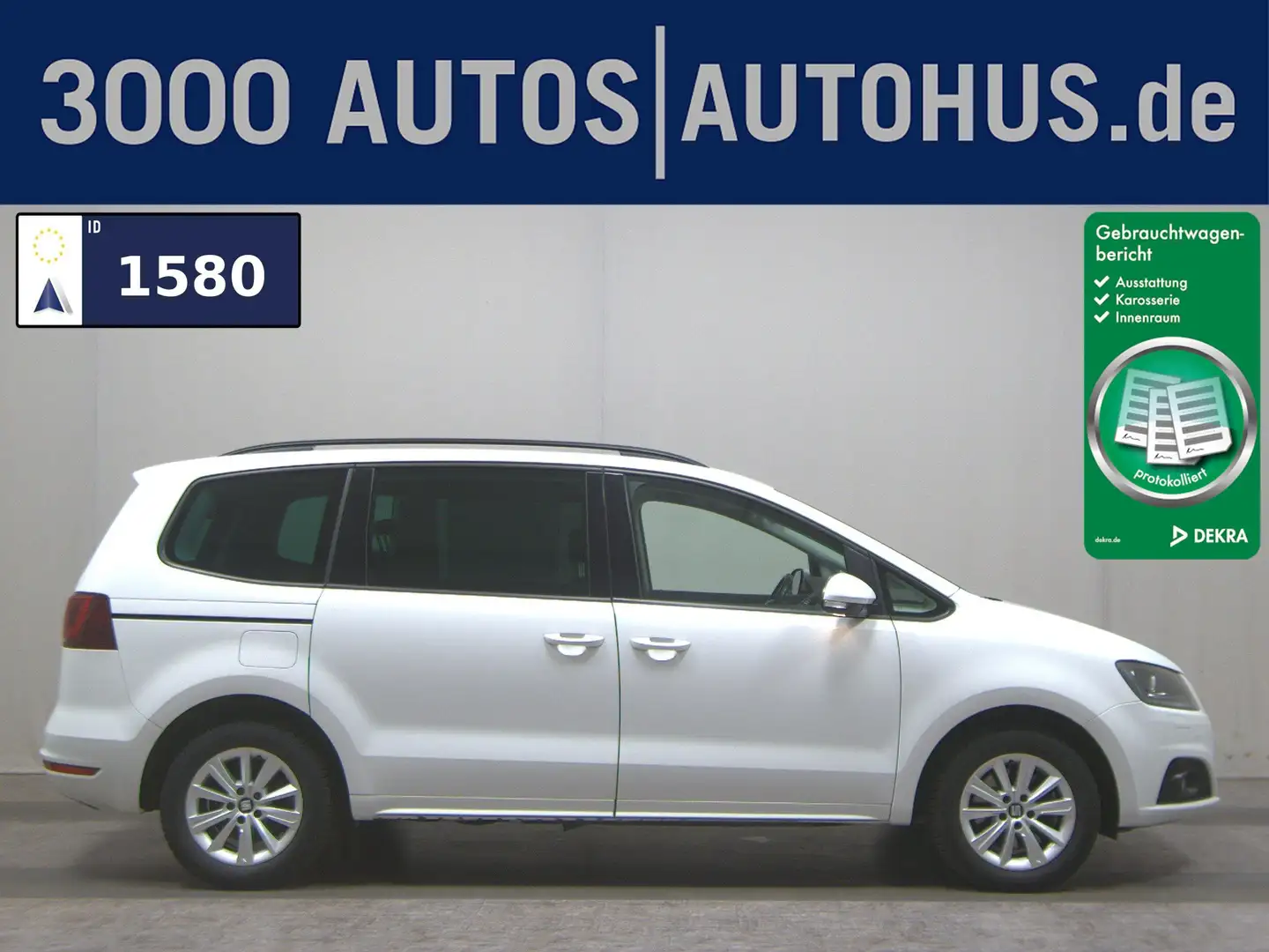 SEAT Alhambra 1.4 TSI Style Navi Shz PDC RFK Weiß - 1