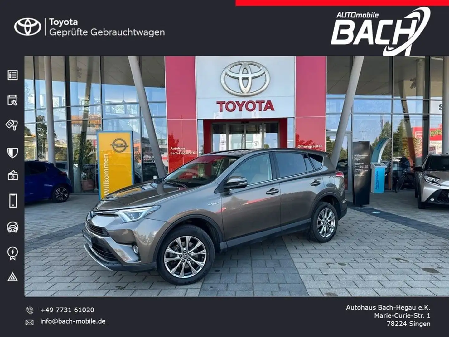 Toyota RAV 4 2.5 Hybrid Executive,NAVI,LEDER,LED,KAMERA Braun - 1