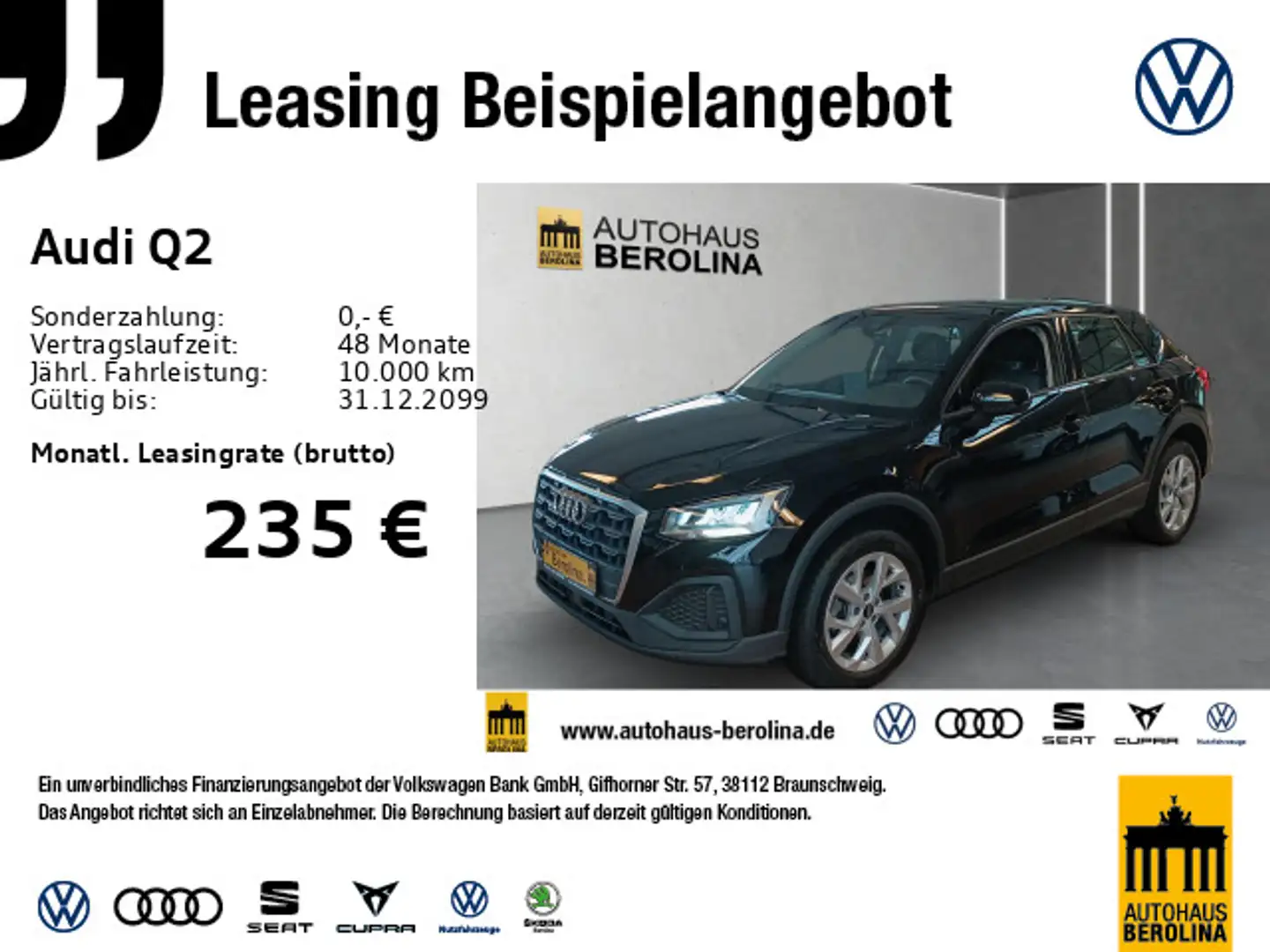Audi Q2 30 TFSI *17"*PDC*LED*Virt.C* Schwarz - 1