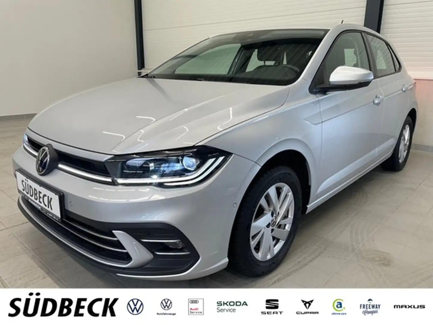 Volkswagen Polo VI 1.0 TGI APP+MATRIX+LANE+ACC+KAMERA Silber - 1