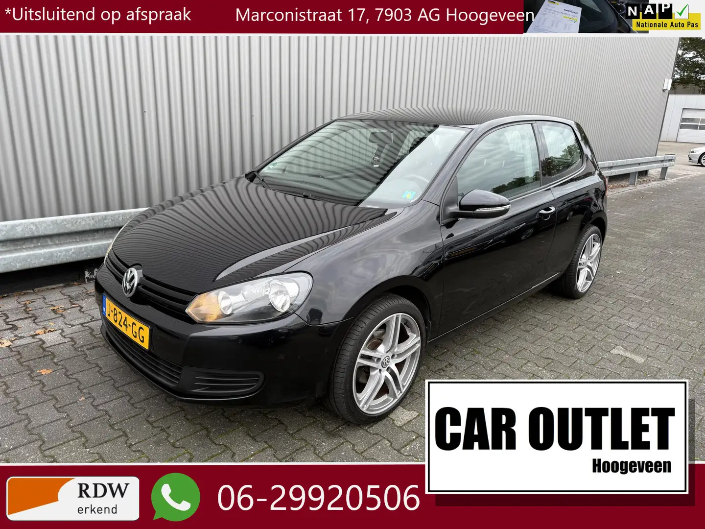 Volkswagen Golf 1.4 Trendline Airco LM 06-2026 APK --Inruil Mogeli Zwart - 1