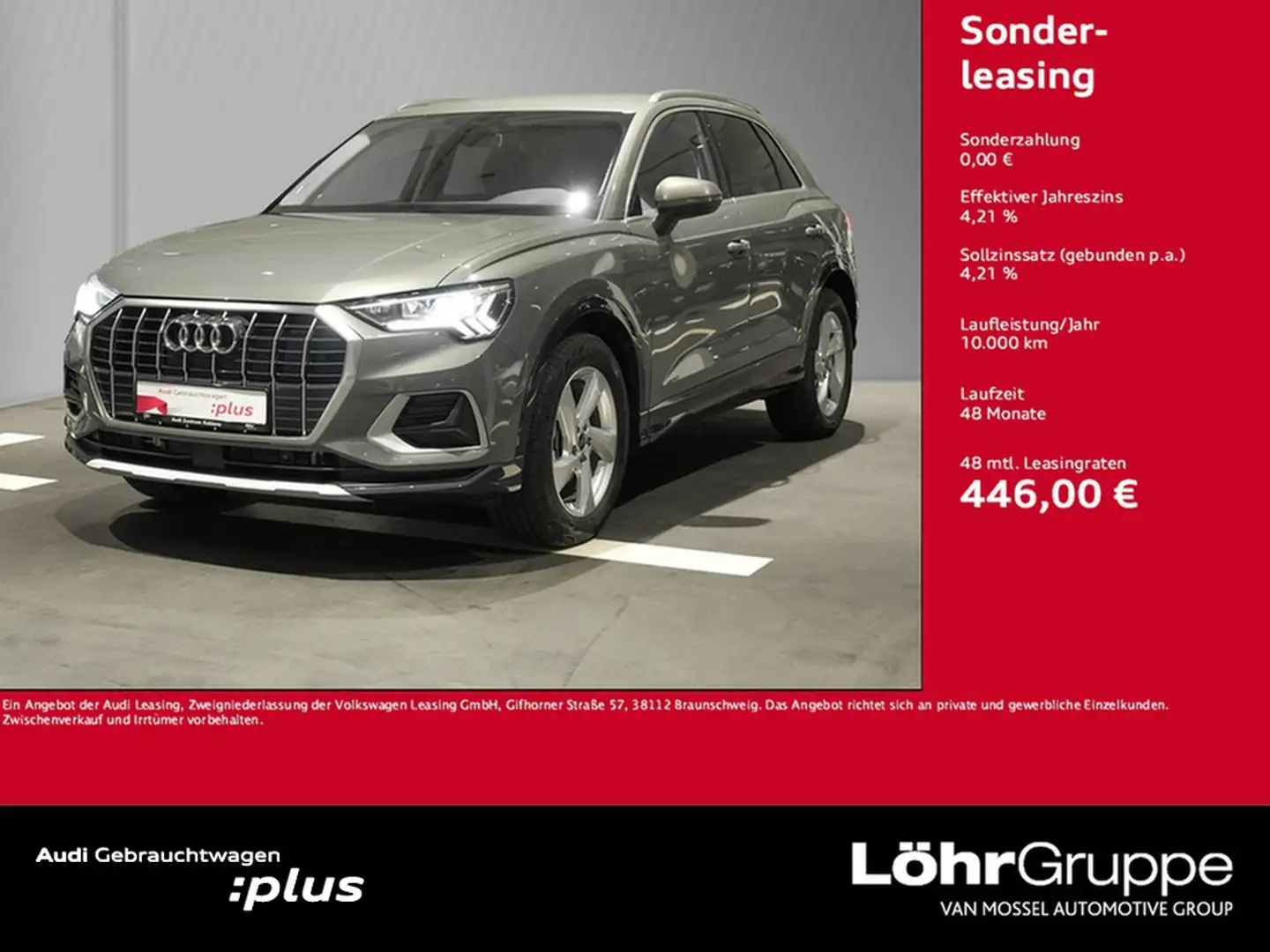 Audi Q3 35 TDI advanced s-tronic AHK ACC LED+ Navi Grau - 1