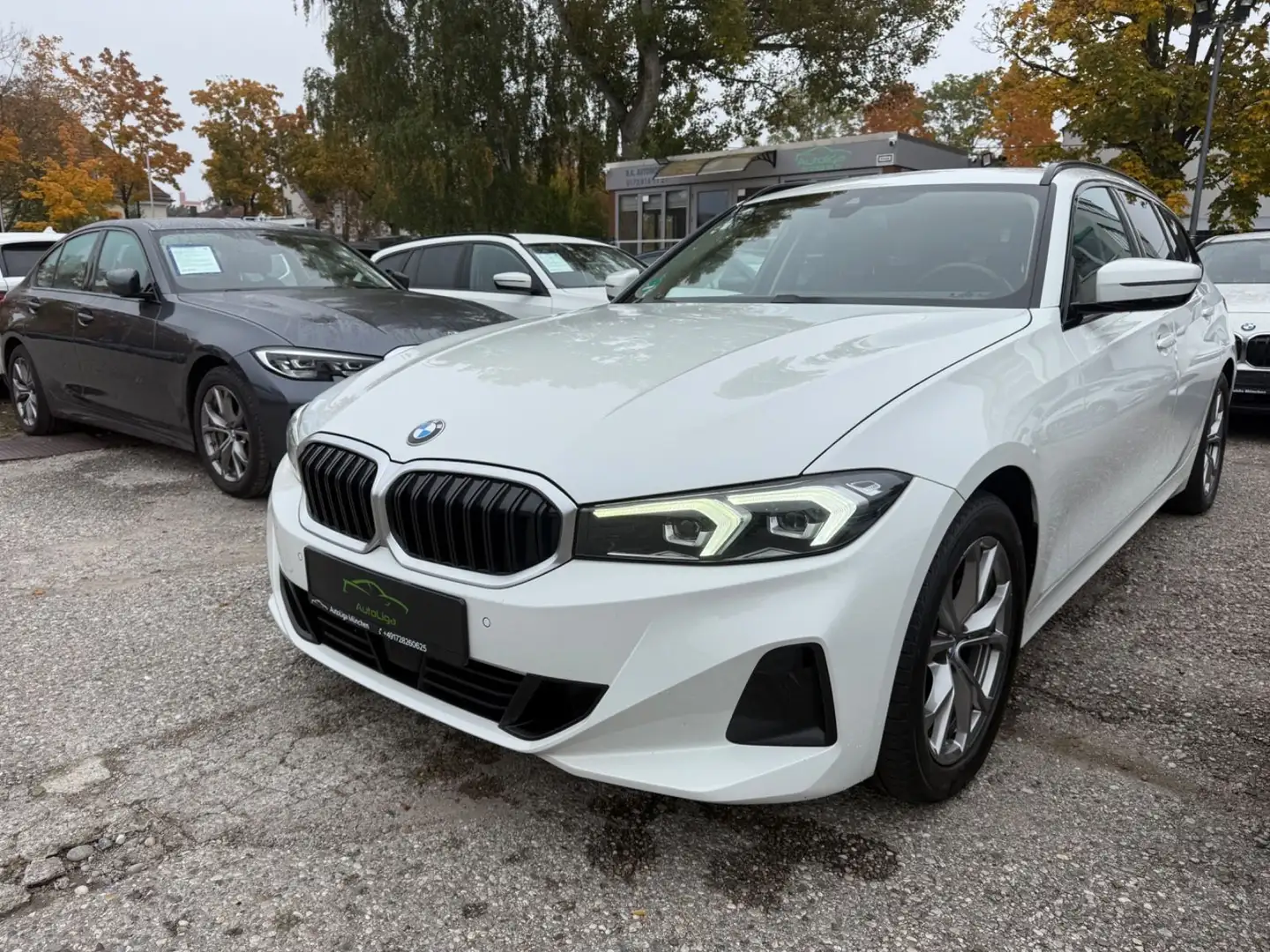BMW 318 d Touring NAVI LED Blanc - 1