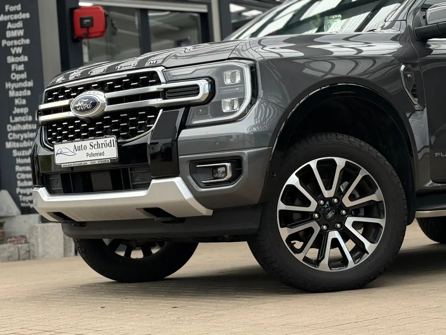 Ford Ranger DoKa Platinum 3.0 V6 e-4WD, AHK, B&O, Matrix, El.R Grau - 2