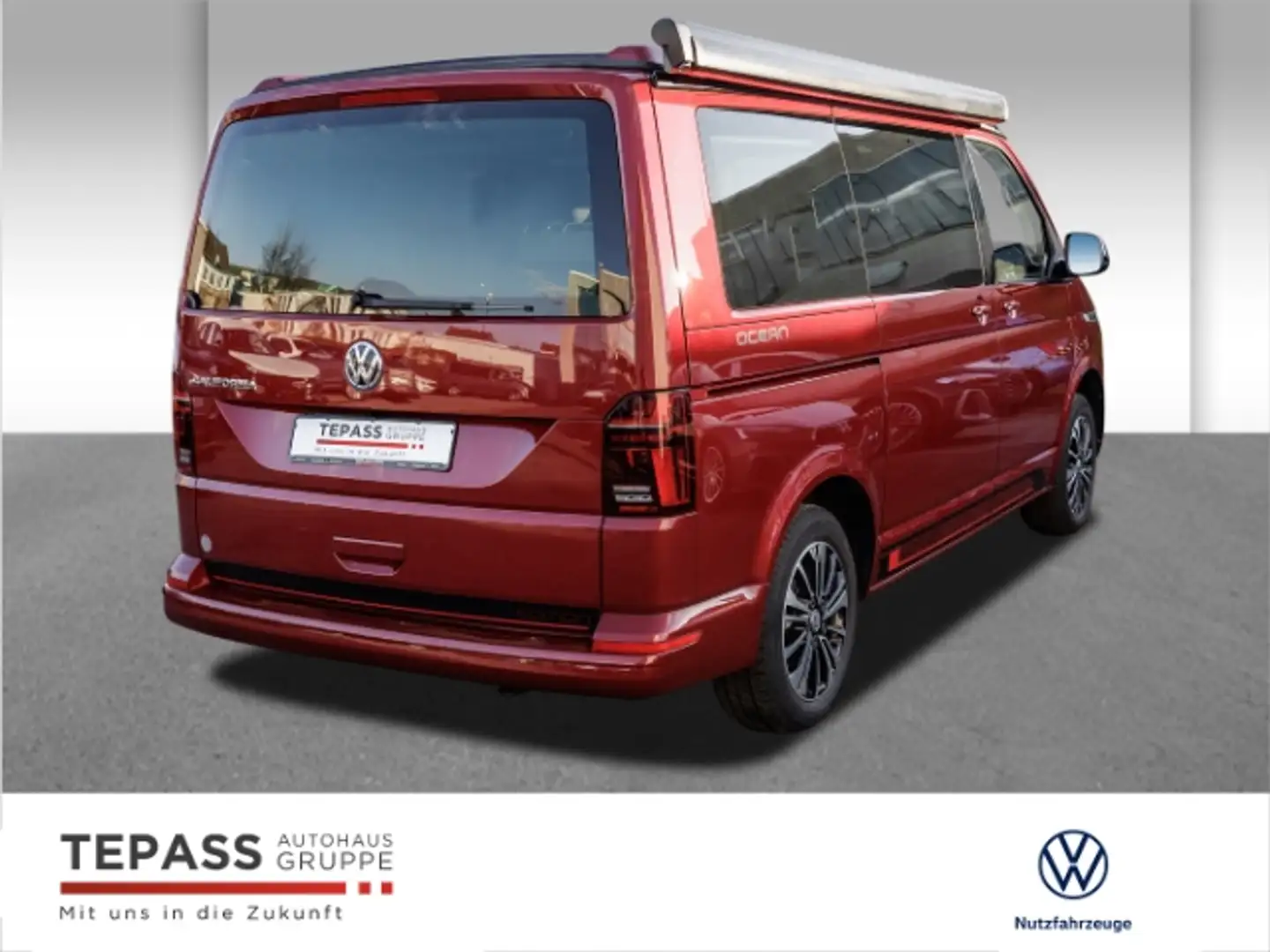 Volkswagen T6.1 California 2,0l TDI Ocean Edition LED PDC MARKISE Rot - 2