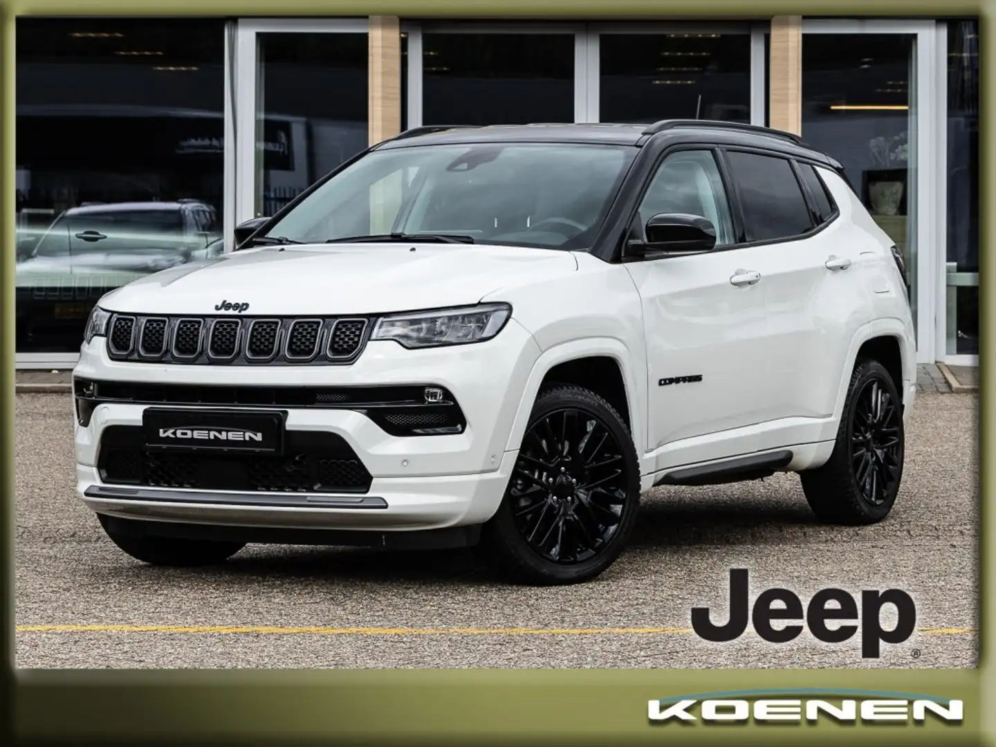 Jeep Compass 4xE 240pk PHEV S Automaat / 4WD / Lederen bekledin Blanco - 1