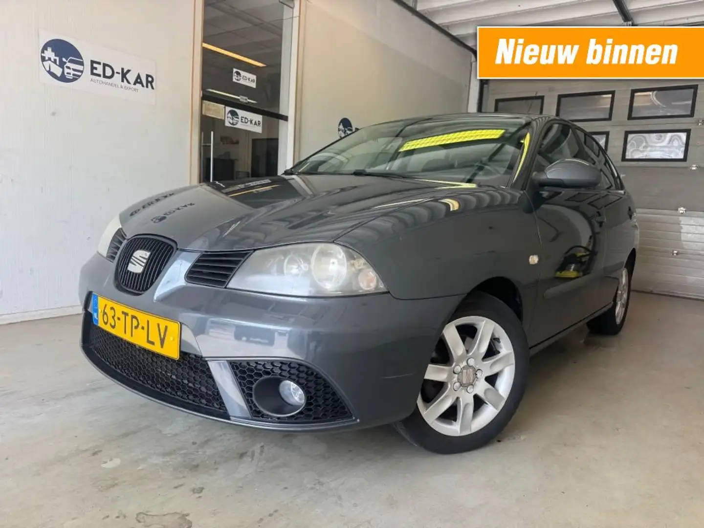 SEAT Ibiza 1.4-16V Sensation 4drs CLIMA LMV RIJDT GOED NAP AP Grijs - 1