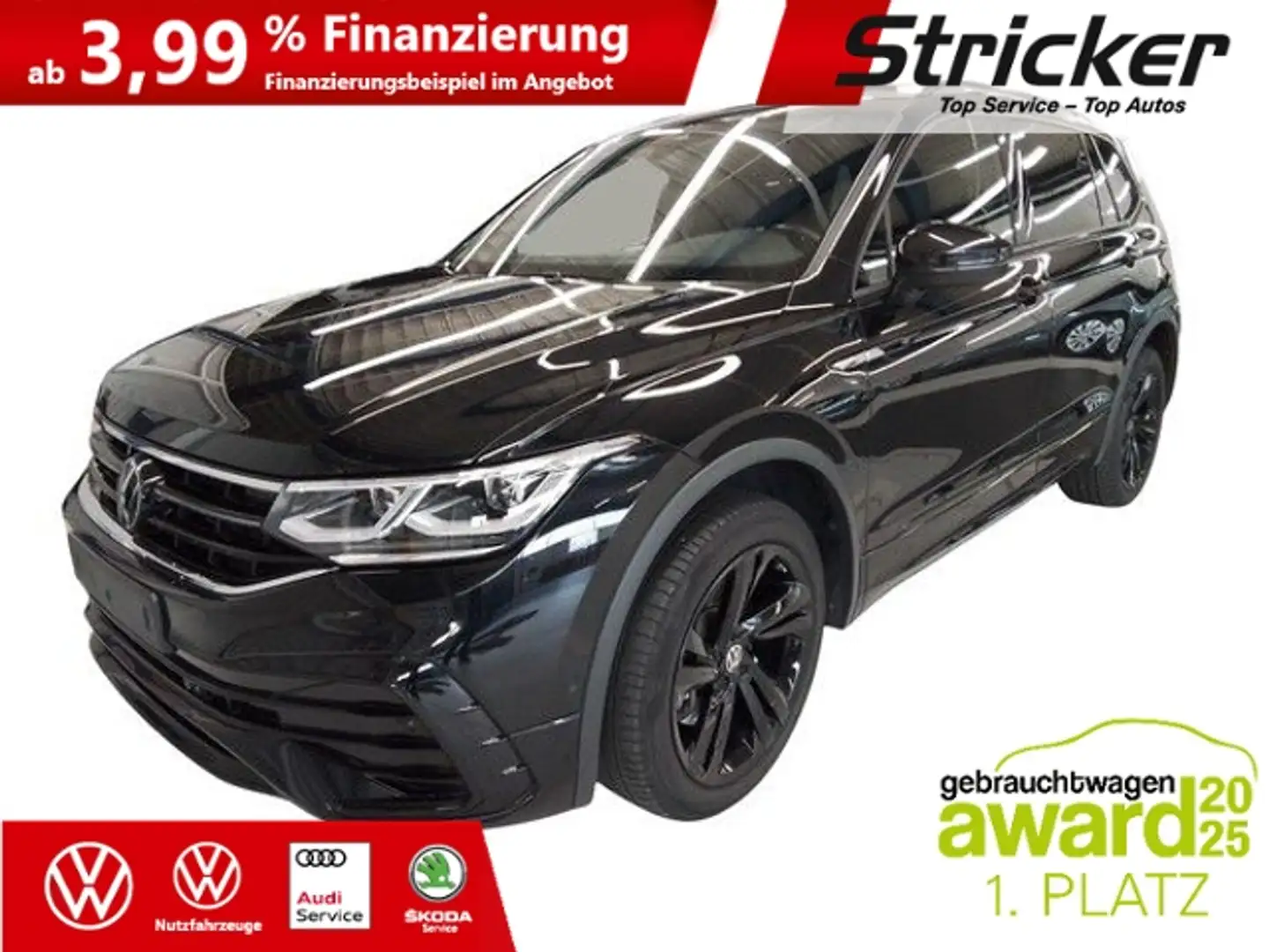 Volkswagen Tiguan Allspace R-Line Black Style 2.0TDI DSG 4M 372,-ohne Anzahl Schwarz - 2