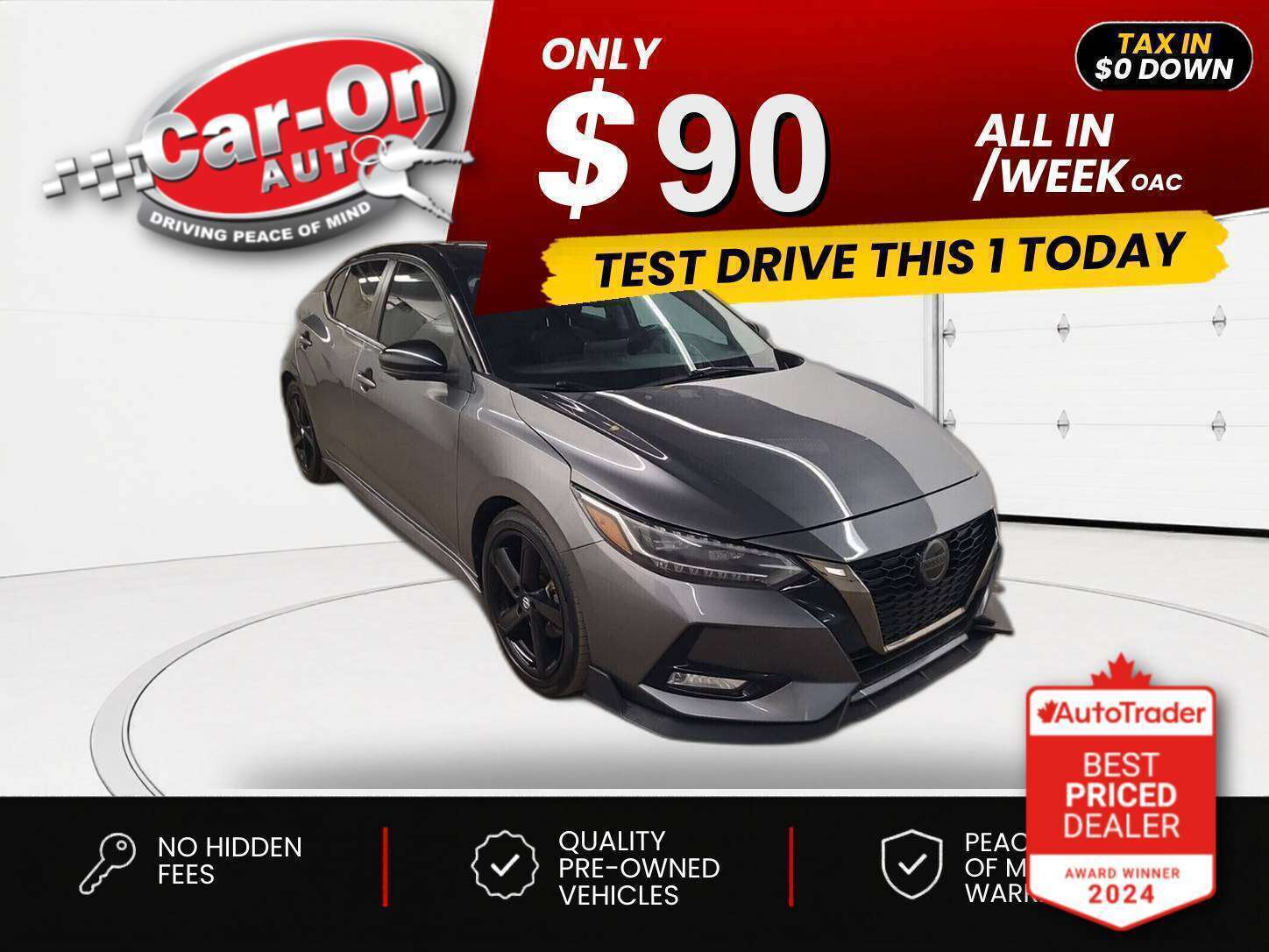 Gray 2021 Nissan Sentra SR FWD Sedan Front-Wheel Drive Automatic
