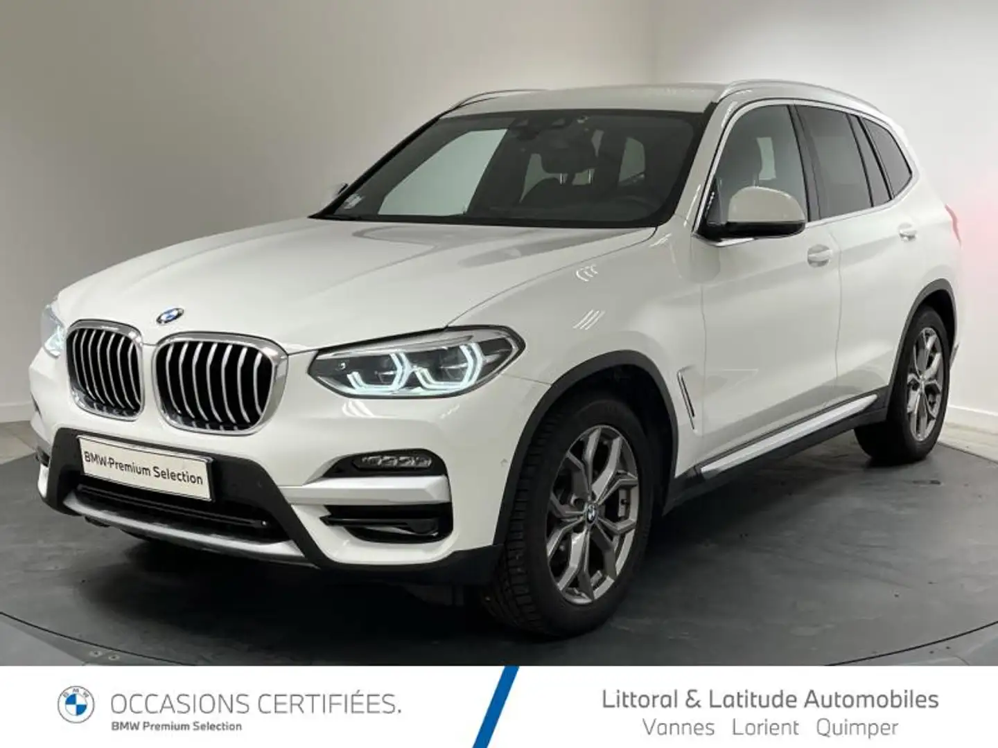 BMW X3 xDrive20dA 190ch  xLine Blanc - 1