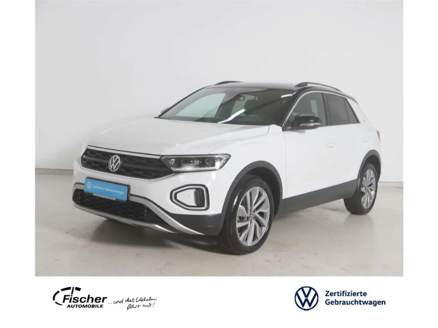 Volkswagen T-Roc 2.0 TDI GOAL DSG AHK/LED/NAV/RFK/Keyless Weiß - 1