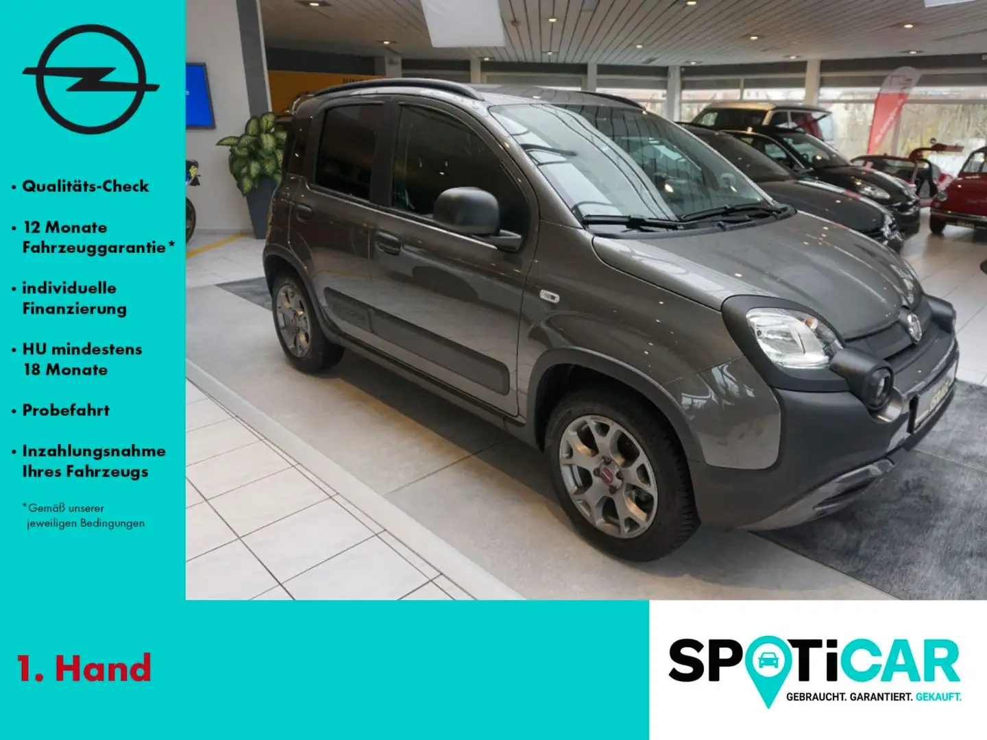 Fiat Panda Waze KLIMAANLAGE, ANHÄNGERKUPPLUNG, PDC Grau - 1