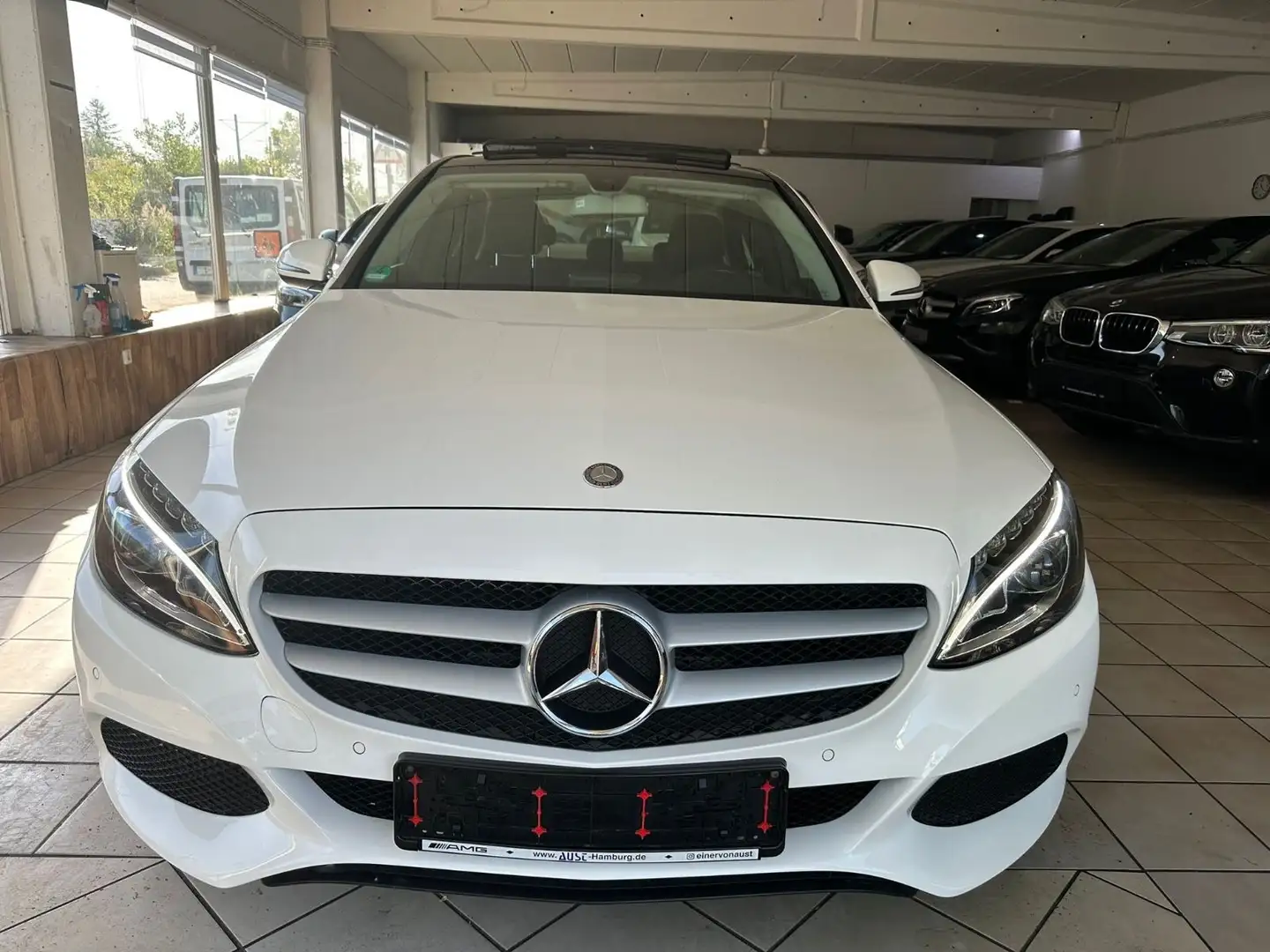 Mercedes-Benz C 220 BlueTec / d Auto Lim Panoramadach Mod 2016 Wit - 1