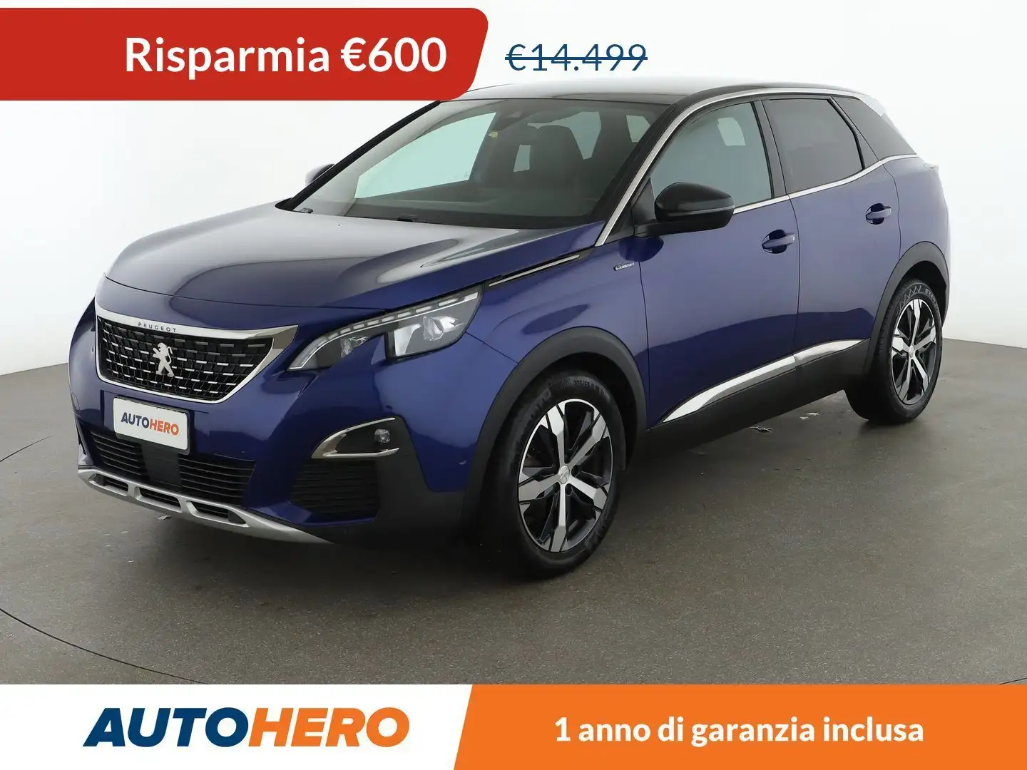 Peugeot 3008 1.2 e-THP GT Line 130 CV Bleu - 1