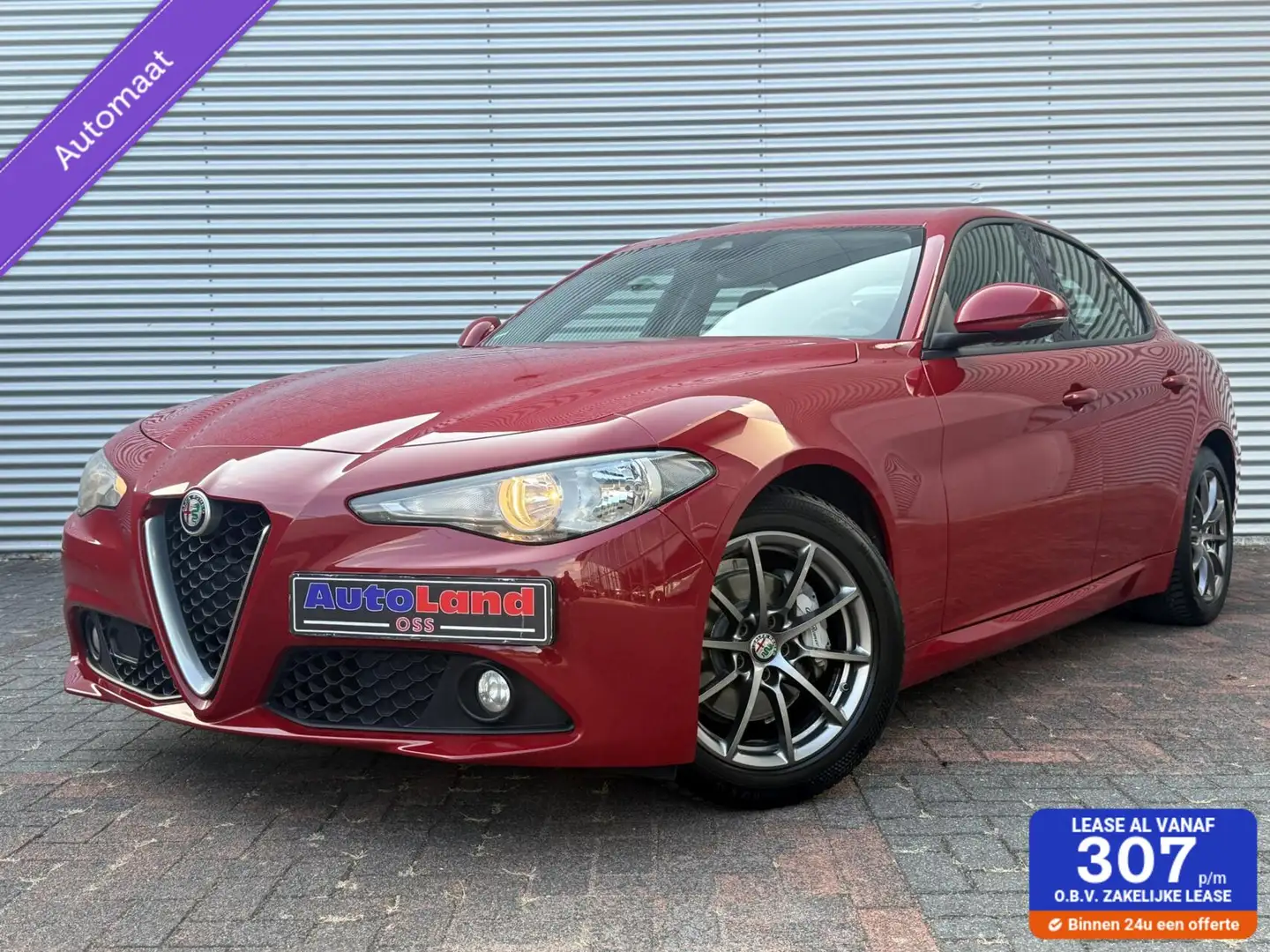 Alfa Romeo Giulia 2.0 SUPER 200 PK Airco CruisePdc Leer 2017 Eerste Rood - 1