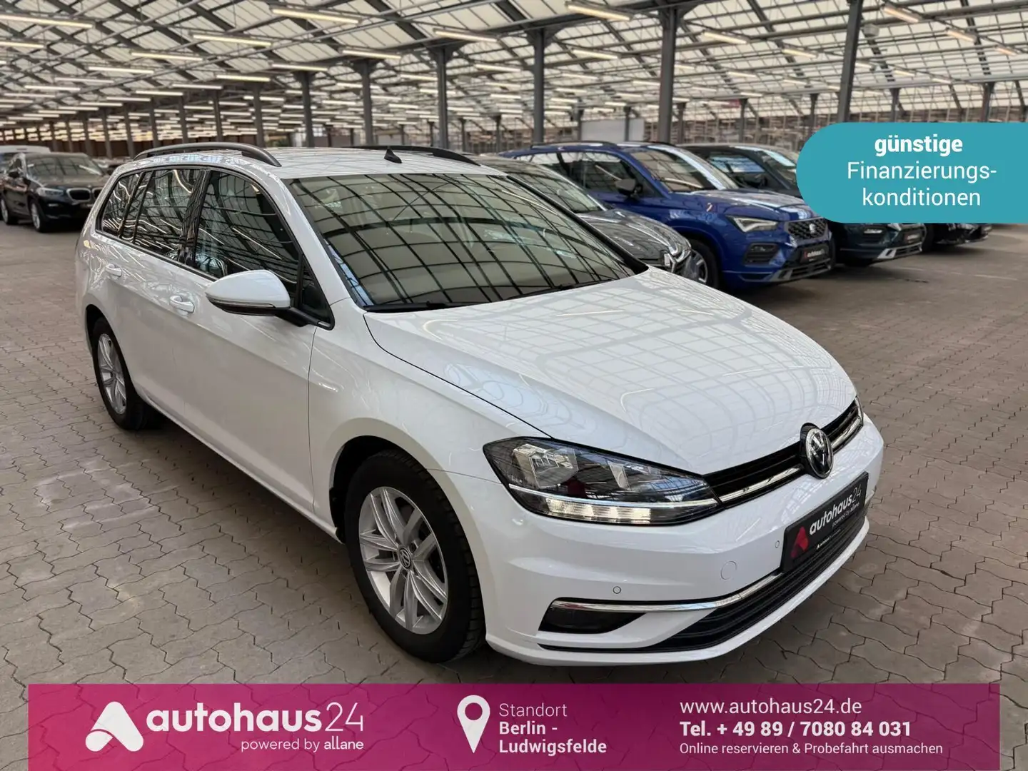 Volkswagen Golf VII 1.6 TDI Comfortl App|ParkPilot|Sitzhz Weiß - 1