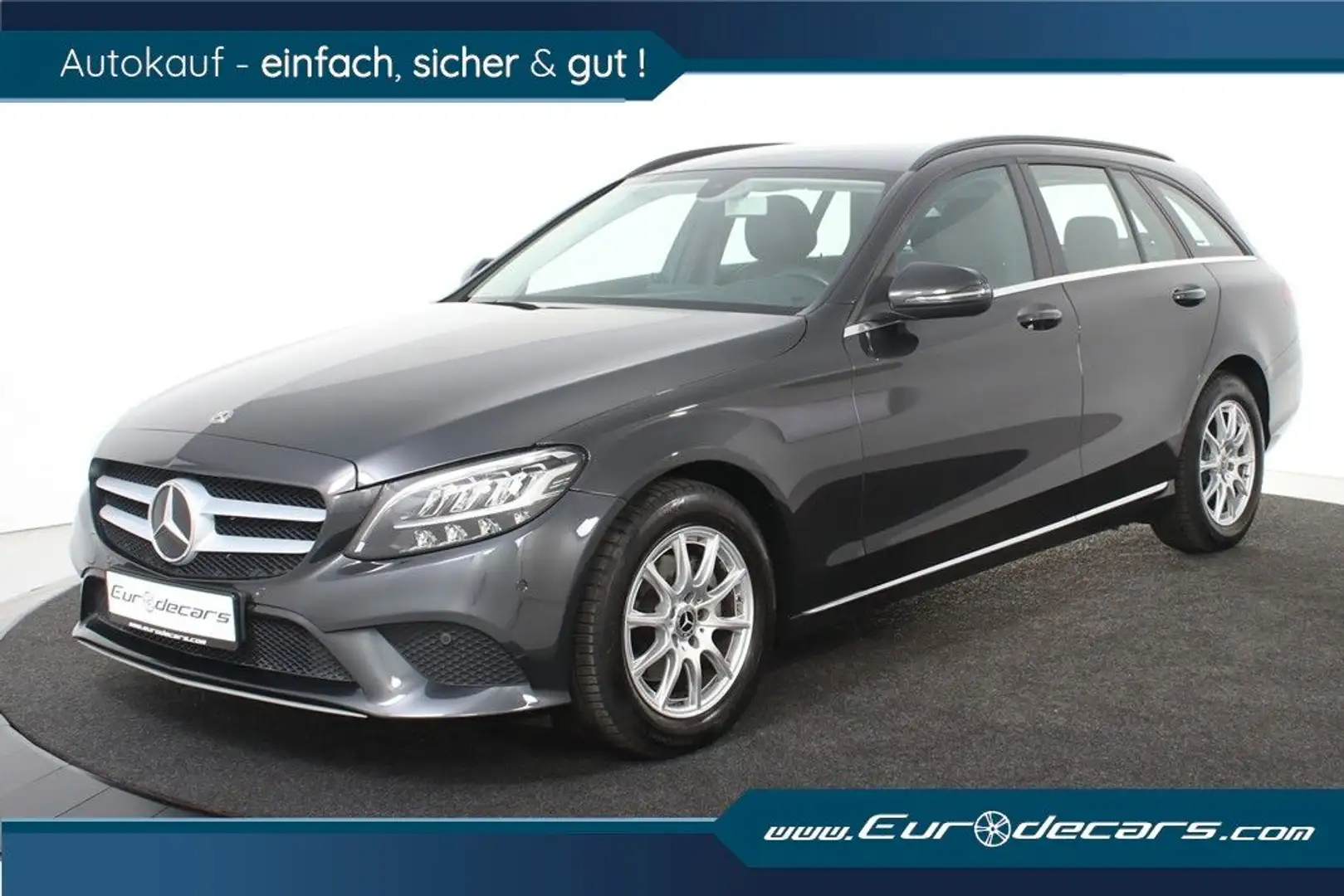 Mercedes-Benz C 180 d T *1.Hand*Leder*Navi*AHK*EHK* Gris - 1