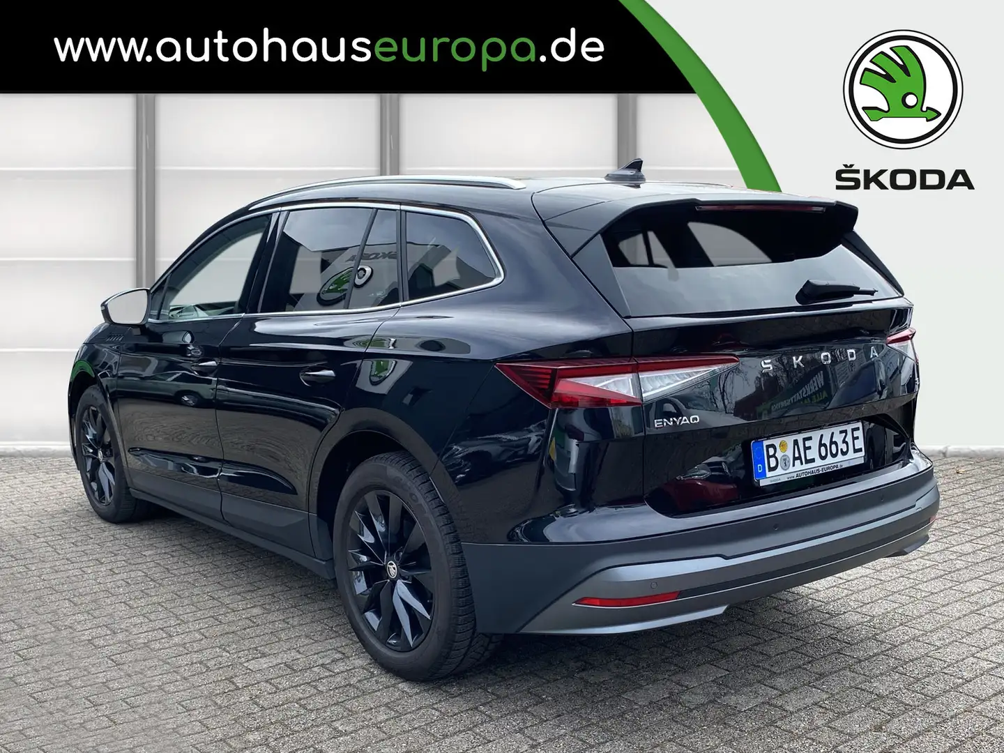 Skoda Enyaq 85 ACC HUD AZV 4xSHZ Matrix 8fach bereift Schwarz - 2