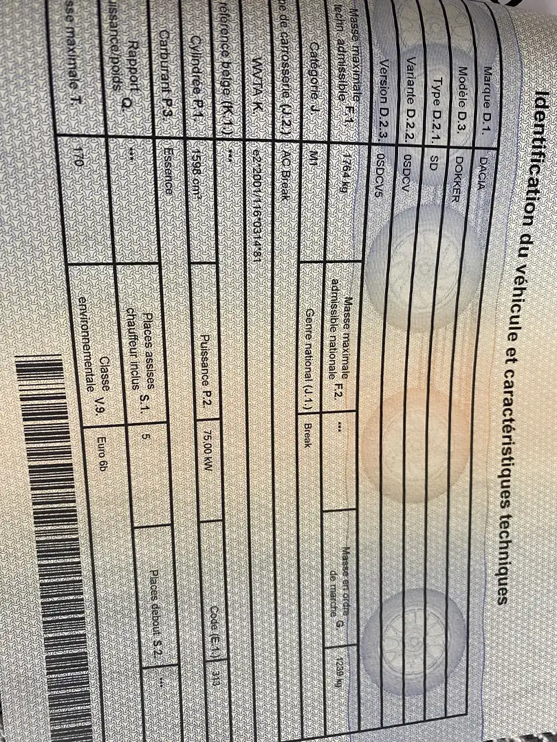 Dacia Dokker 1.6i - 1